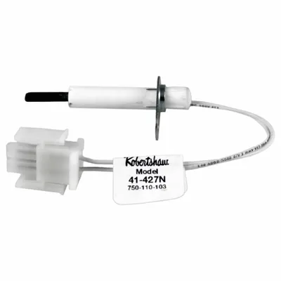 Robertshaw Direct Spark Igniter: OEM, Silicon Nitride, 6 1/4 in Lead Lg, 120V AC, Hardwired - Direct OEM Replacement Hot Surface Ignitors