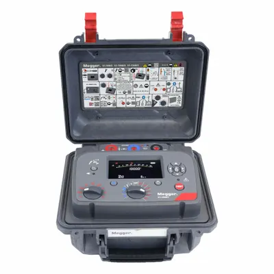 MEGGER Insulation Resistance Tester: 100 kiloohm to 10 gigohm, CAT IV 1000V, IP40/IP65 - Megohmmeters for Harsh Environments