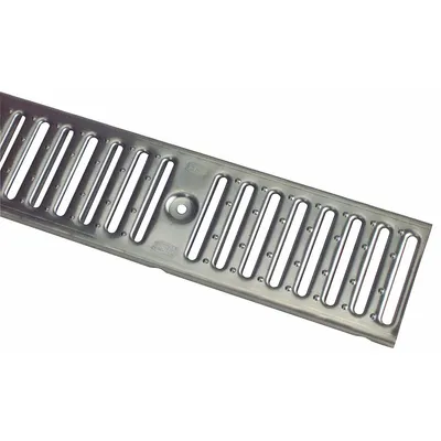 ZURN Grate: C, Rectangular, Slotted, 6 in Overall Wd, 40 in Overall Lg, 1 1/2 in Overall Ht - Heavy-Duty Trench Drain Grates (Class C)