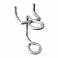 APPROVED VENDOR Double-Ring Tool Holder, 7/16 in: 1/4 in Peg Hole, 2 in x 2 3/16 in, Hanging, 10 PK (MPN 787CY6)