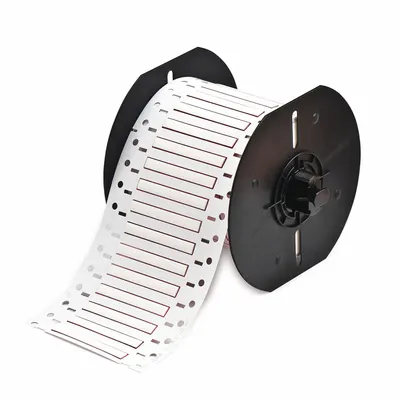 BRADY Sleeve Label: 1/8 in x 2 in, Polyolefin, White (Matte) - Brady Precut Sleeve Label Rolls