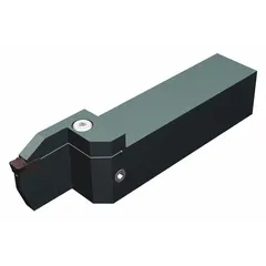 This toolholder accepts indexable carbide inserts for thread turning operations on lathes and CNC machines. It is designed for producing consistent thread profiles in metalworking applications.