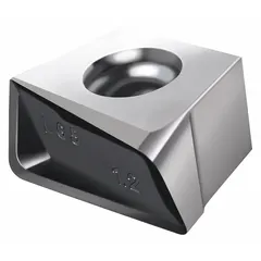 Specialty indexable milling insert for finishing and semi-finishing operations. Geometry optimized for light cutting and surface finish on steel, stainless steel, and cast iron. Manufacturer part number 6948573.