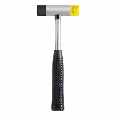 WESTWARD Soft Face Hammer: Rubber, 16 oz Head Wt, 1 1/8 in Tip Dia, 12 in Overall Lg - Rubber-Tip Hammers