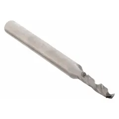 Cobalt micro drill bit with 0.94 mm (0.0370 inch) diameter, 118° 2-facet point, and regular spiral flute design. Suitable for precision drilling in hard materials such as stainless steel and tool steels, commonly used in industrial machining, mold making, and aerospace applications requiring tight tolerances.