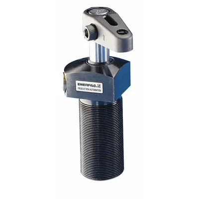 ENERPAC Swing Clamp Hydraulic Cylinder: Double Acting, 1,250 lbf Clamping Force - Threaded Body Swing Clamp Cylinders
