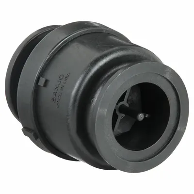 BANJO Check Valve: Poppet, Inline Valve Body, 2 in Pipe Size, Flange x Flange - Polypropylene Poppet Check Valves