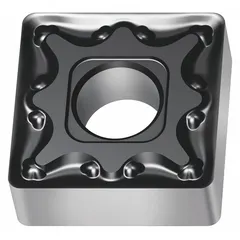 Square (S) indexable turning insert for general turning, facing, and profiling operations on steel, stainless steel, and cast iron. The MM5 geometry provides balanced edge strength and chip control for medium-duty machining conditions. Available in two designations: SNMG433-MM5 and SNMG120412-MM5, both sharing the same geometry and grade.
