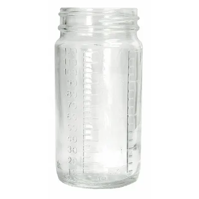 OEM Mixing/Storage/Sampling Bottle: 60 mL - Clear Wide Mouth Round Glass Lab Bottles