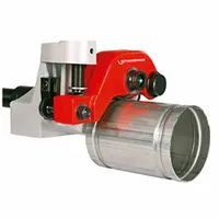 This support and mounting kit attaches a rolling groover to the Supertronic 4SE Series machine. It enables pipe grooving operations for preparing pipes for mechanical joining in plumbing, HVAC, and industrial piping systems