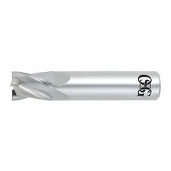 General purpose carbide square end mill with 4 flutes, 9 mm mill diameter, 14 mm length of cut, and 51 mm overall length. Designed for slotting, profiling, and contouring in ferrous and non-ferrous materials. Square tip produces sharp 90° corners for keyways, pockets, and flat-bottomed cavities.