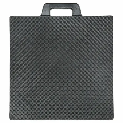 BUYERS PRODUCTS Outrigger Pad: Outrigger Pad, Rubber, 18 in Overall Lg, 18 in Overall Wd - Outrigger Pads