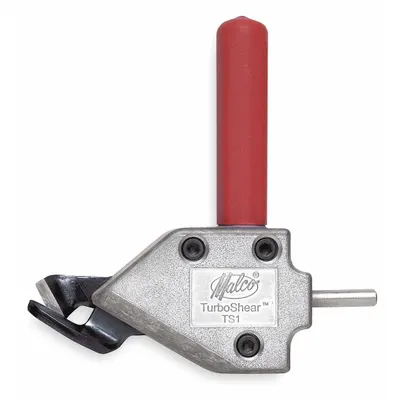 MALCO Turbo Shear Attachment: Cordless Drill Compatible, 8 3/4 in Overall Lg - Cutting & Shearing Attachments