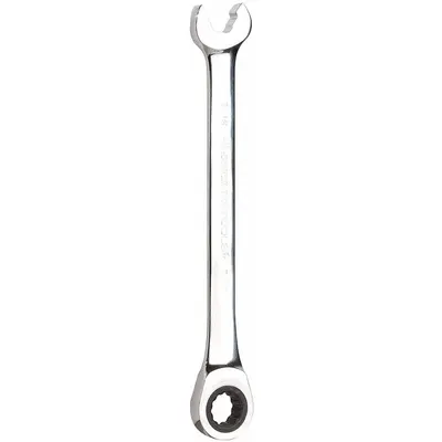 JONARD TOOLS Combination Wrench: Alloy Steel, Chrome, 7/16 in Head Size - SAE 12-Point Ratcheting Combination Wrenches