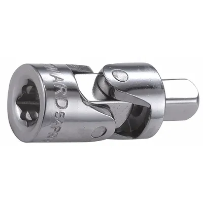 WESTWARD Universal Joint: 1/4 in Input Drive Size, 1/4 in Output Drive Size, Square - 1/4" Drive Hand Flex Socket Adapters