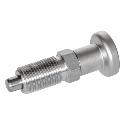 JW WINCO Indexing Plunger: Nonlocking, 316 SS, M10x1 Thread - Nonlocking Pull-Knob Indexing Plungers