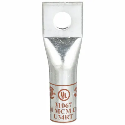 3M Compression Lugs: 5/8 in Stud Size, 500 kcmil For Wire Sizes, Stranded Wire Type - One-Hole Compression Lugs