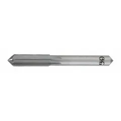 Straight-flute solid carbide chucking reamer for precision finishing of drilled or bored holes. Designed for use in machine tools and hand tools to achieve tight diameter tolerances and smooth surface finishes in ferrous and non-ferrous materials.