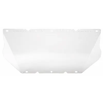 MSA Face Shield Visor: 17 in Overall Wd, 8 in Overall Ht, 0.06 in Overall Thick - General Purpose Replacement Visors