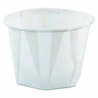 OEM Paper Portion Cups, 1 oz, White, Light-Weight, 5,000 Pack