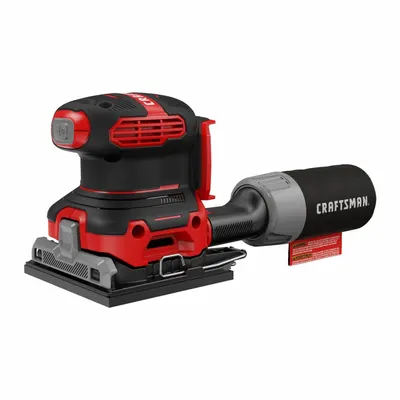 CRAFTSMAN Cordless Handheld Sheet Sander: 20V MAX*, Bare Tool, Clamp, Palm Grip, Variable Speed - Craftsman Cordless Sheet & Detail Sanders