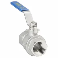 APPROVED VENDOR Manual Two-Way Ball Valve: 1 in, 316 Stainless Steel, Straight Valve Body, Two-Piece (MPN G-SSF-100)