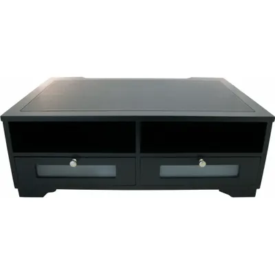 VICTOR Printer Stand: Black, 7 7/8 in Max Ht, 7 7/8 in Min Ht, 15 1/4 in Overall Wd - Monitor & Laptop Risers