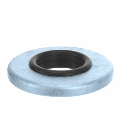 OEM Zinc-Plated Steel Sealing Washer with Buna-N Bonded ID - Sealing Washers with Rubber-Bonded Inner Diameter