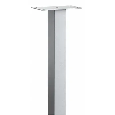 SALSBURY INDUSTRIES Pedestal: Aluminum, Powder Coated, Gray, In Ground Mounted - Mailbox Pedestals
