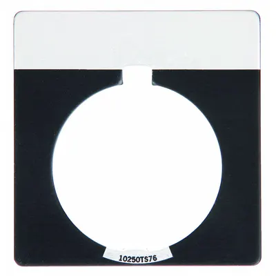 EATON Legend Plate: 30 mm Panel Mounting Size, Rectangular - Push-Button Rings & Plates