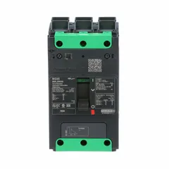 Molded case circuit breaker for overcurrent protection in electrical distribution systems. Rated 35 A with 100kA interrupting capacity at 240V AC. Fixed instantaneous trip, Everlink lug terminals on both ends, ABC phase connection. Part of the BGL series.