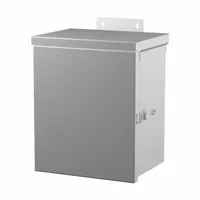 HAMMOND Junction Box: Galvanized Steel, 12 in x 12 in x 10 in, 3R, Solid Cover, Hinged, Included (MPN C3R121210HCR)