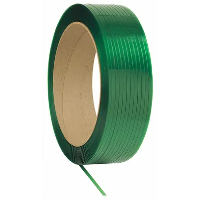 OEM Plastic Strapping: 3/8 in Strapping Wd - Machine-Grade Polyester Strapping