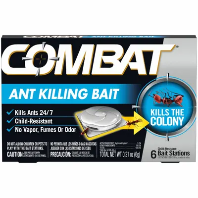 COMBAT Ant Killer Trap: For Use On Crawling Insects, Bait Box Trap, Indoor/Outdoor Use - Crawling Insect Traps