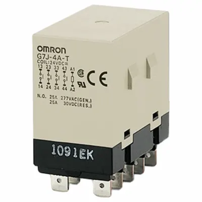 OMRON General Purpose Relay: Bracket Mounted, 83 mA Current Rating, 24V DC - Bracket-Mounted Relays