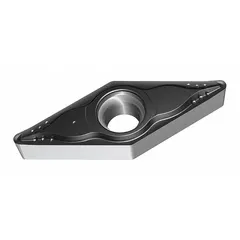 Diamond indexable turning inserts for precision machining of non-ferrous materials, composites, and hardened steels. The WSM20S grade provides wear resistance for medium to finishing cuts. Suitable for applications requiring tight tolerances and fine surface finishes.