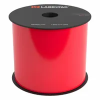 LabelTac Pro Model High Temp Supply: 4 in x 100 ft, Vinyl, Red (Gloss), Indoor/Outdoor (MPN LT404HT)