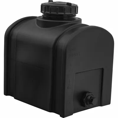 ROMOTECH Reservoir: Single Wall, Vertical, 8 gal, Closed Top, 1/8 in Wall Thick - Domed Horizontal Liquid Storage Tanks