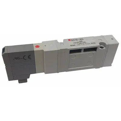 SMC Solenoid Air Control Valve: SV2000 Series, Single Solenoid, Five-Way / Two-Position - SMC SV Series Directional Control Valves