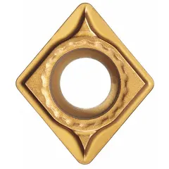Diamond indexable turning insert with specification 060208. Used for precision turning, boring, and profiling of non-ferrous materials, composites, and abrasive plastics. Delivers fine surface finishes and tight tolerances in machining operations.