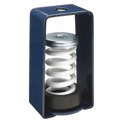 MASON Hanger-Mount Vibration Isolator: Spring, 625 lb Capacity, 3 1/4 in Wd, 2 3/4 in Dpth - Spring-Style Hanger-Mount Vibration Isolators