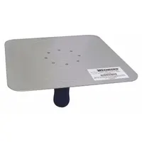 WESTWARD Drywall Hawk: 10 in Overall Wd, 10 in Overall Lg, Handle Mat. ErgoSoft, Blade Mat. Aluminum
