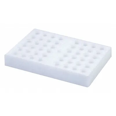 SPEX SAMPLEPREP Tube Rack: Foam, White, (48) Vials - Lab Storage Racks