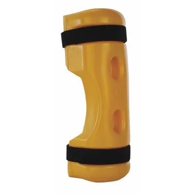 RACK SENTRY Pallet Rack Guard: Strap-On, On Upright, 3 1/2 in x 6 1/4 in x 18 in, Polymer - Strap-On Plastic Pallet Rack Post Protectors