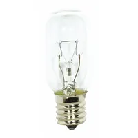 SATCO Incandescent Bulb: Intermediate Screw (E17), Incandescent, (T) Tubular, T8, 40 W Watt, 2700K (MPN S3917)