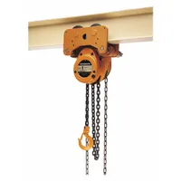 HARRINGTON Manual Chain Hoist: Push Trolley, 6,000 lb Lifting Capacity, 10 ft Lift Lg (MPN NTH030-10)