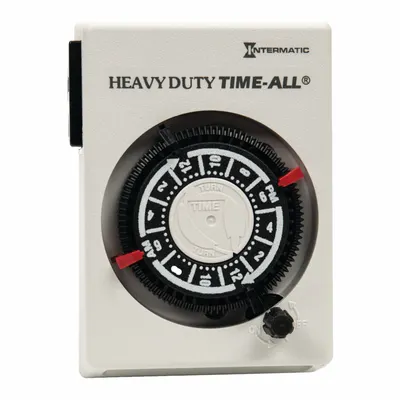 INTERMATIC Plug-In Timer: Mechanical, Indoor, Not Astronomic, 24 hr Setting, 6-20R - Indoor-Rated Electromechanical Plug-In Timer Switches