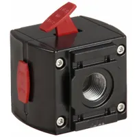 ARO Air Line Lockout Valve: 3/8 in NPT, 3/8 in NPT Outlet Size, 250 psi Max Op Pressure, 1500 (MPN 104391-3)