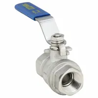 APPROVED VENDOR Manual Two-Way Ball Valve: 1/2 in, 316 Stainless Steel, Straight Valve Body, Lever (MPN G-SSF-50)