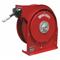 REELCRAFT Spring Return Hose Reel: 30 ft (3/8 in I.D.), 3/8 in MNPT, 2,600 psi Max Op Pressure, Red (MPN 5630 OMP)